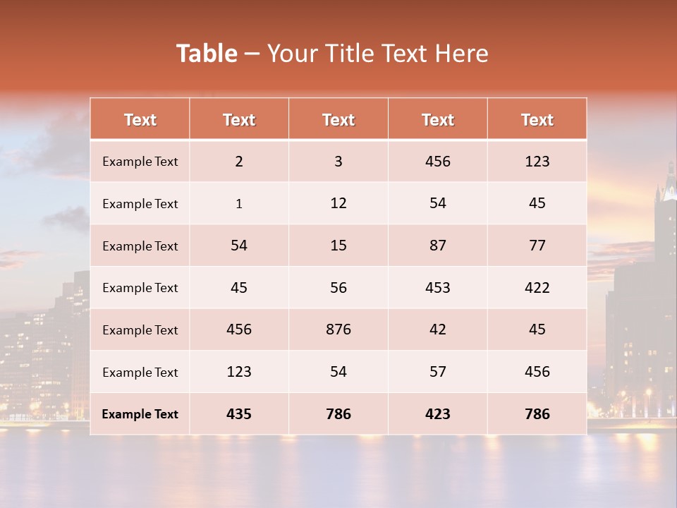 Beach City Downtown District PowerPoint Template