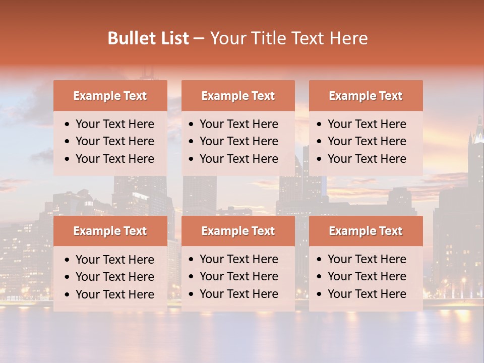 Beach City Downtown District PowerPoint Template