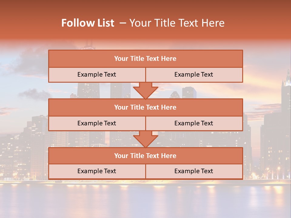 Beach City Downtown District PowerPoint Template