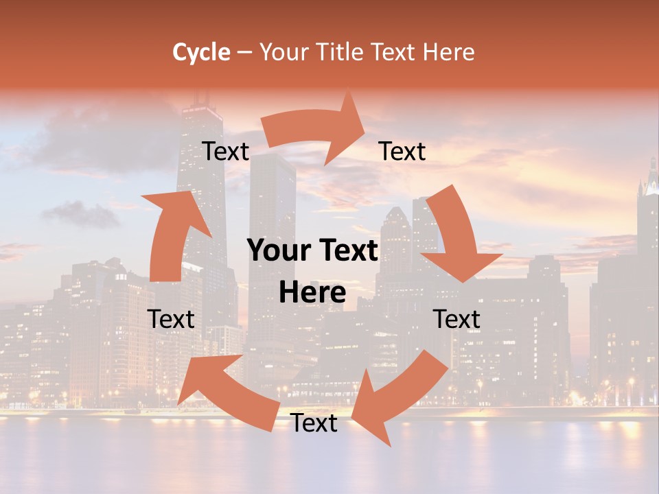 Beach City Downtown District PowerPoint Template