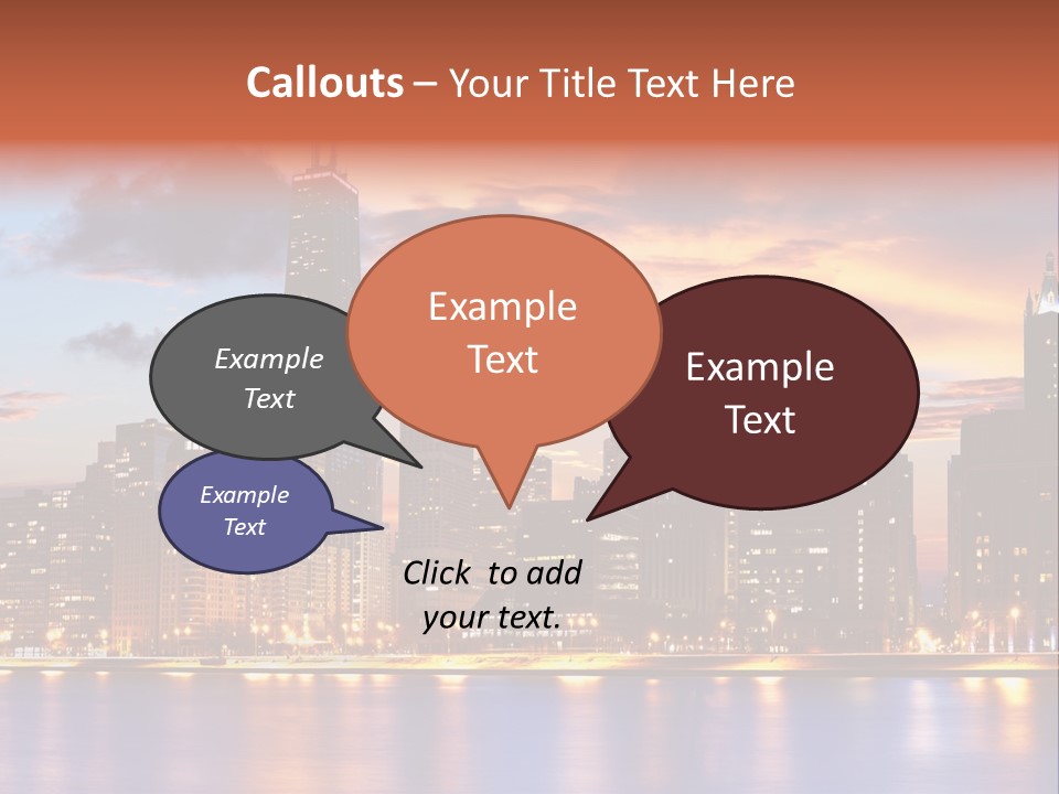 Beach City Downtown District PowerPoint Template