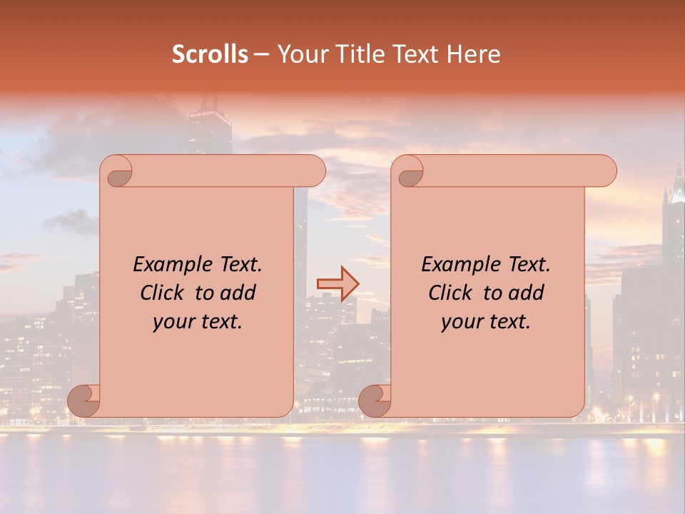 Beach City Downtown District PowerPoint Template