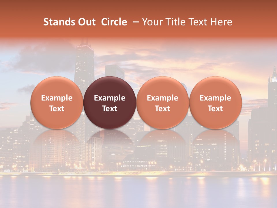 Beach City Downtown District PowerPoint Template