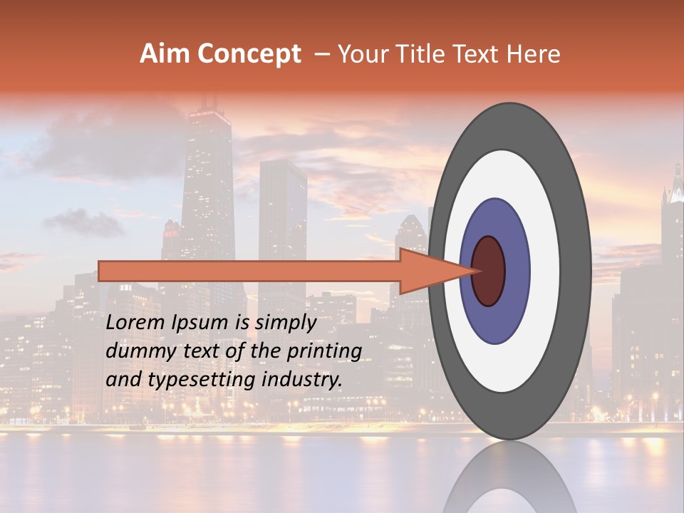 Beach City Downtown District PowerPoint Template