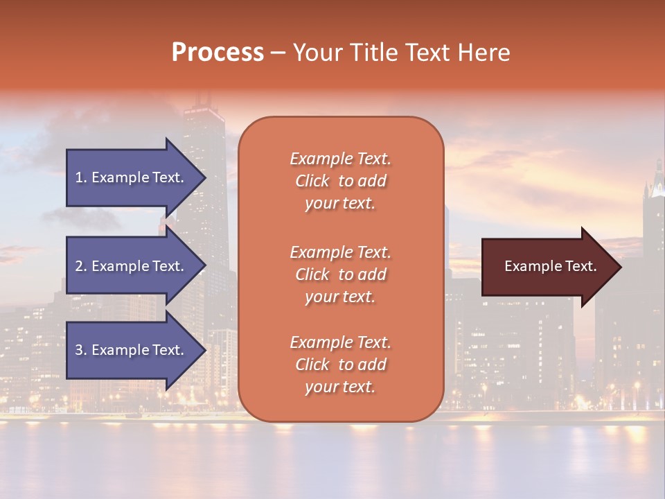 Beach City Downtown District PowerPoint Template