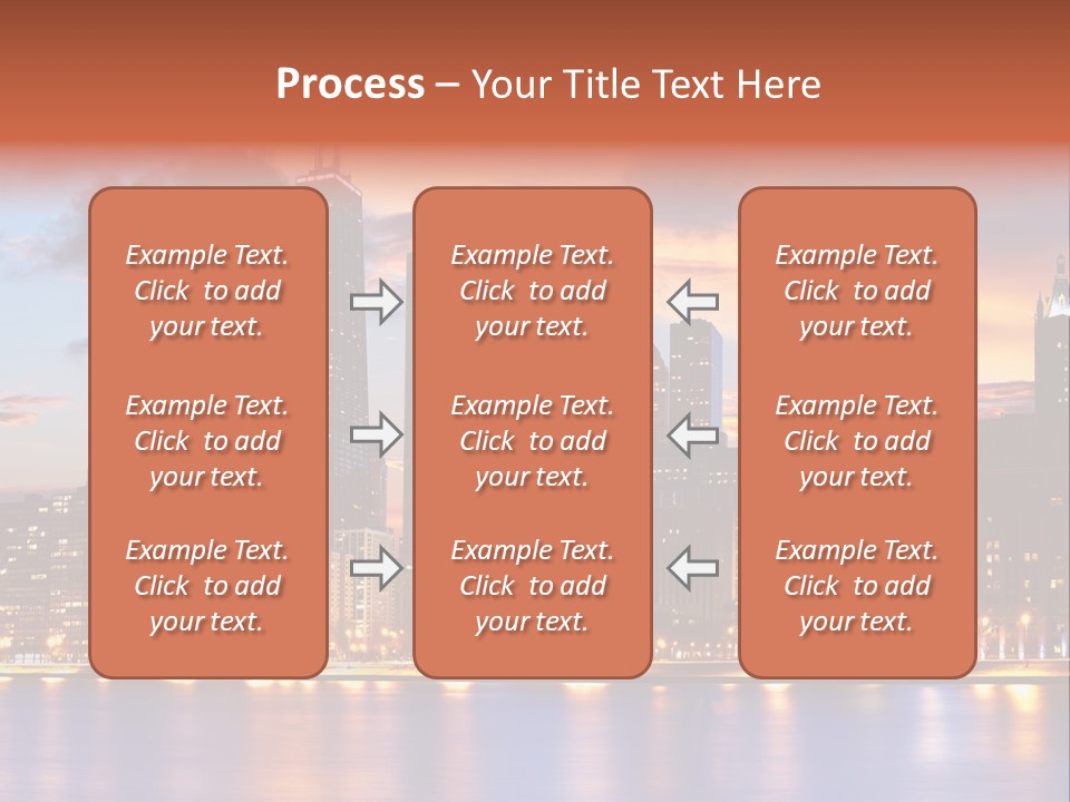 Beach City Downtown District PowerPoint Template