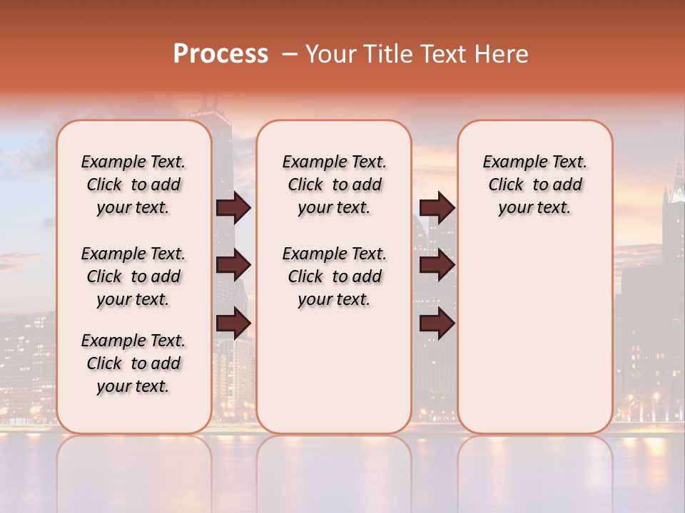 Beach City Downtown District PowerPoint Template