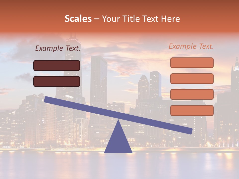 Beach City Downtown District PowerPoint Template