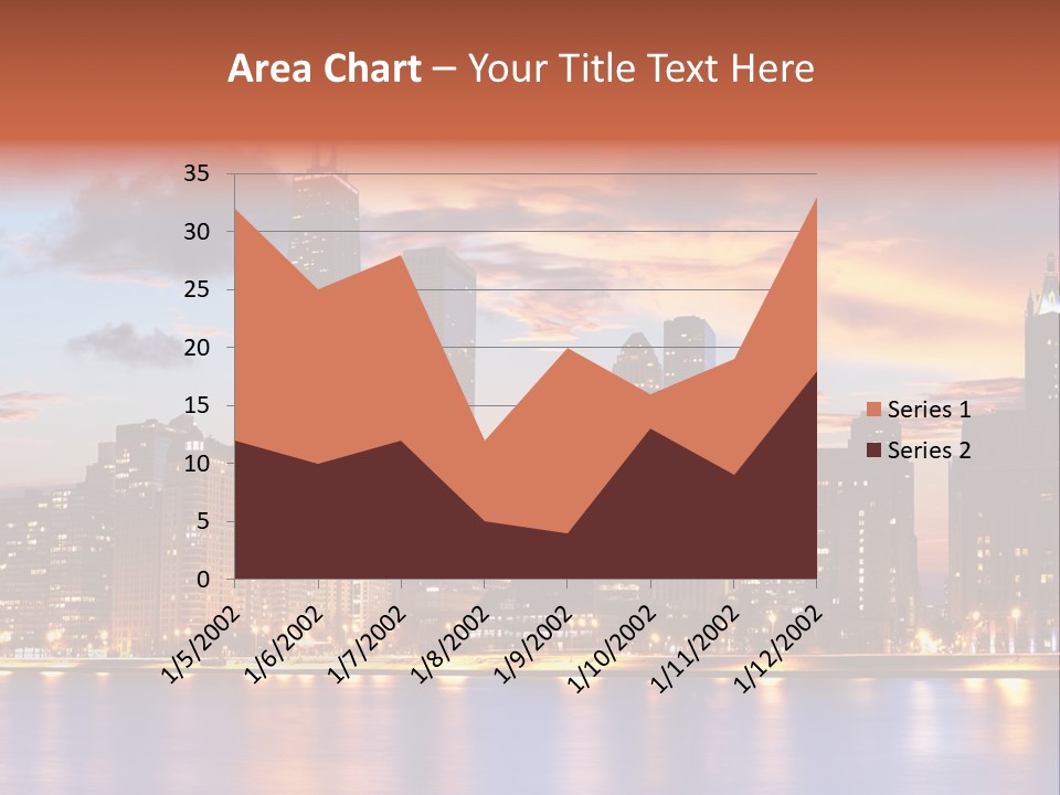 Beach City Downtown District PowerPoint Template