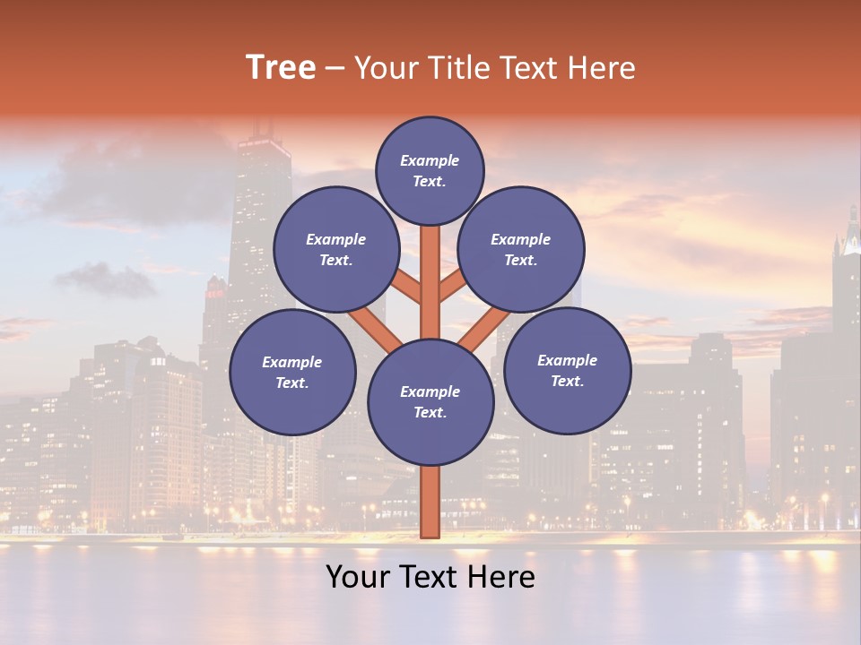 Beach City Downtown District PowerPoint Template