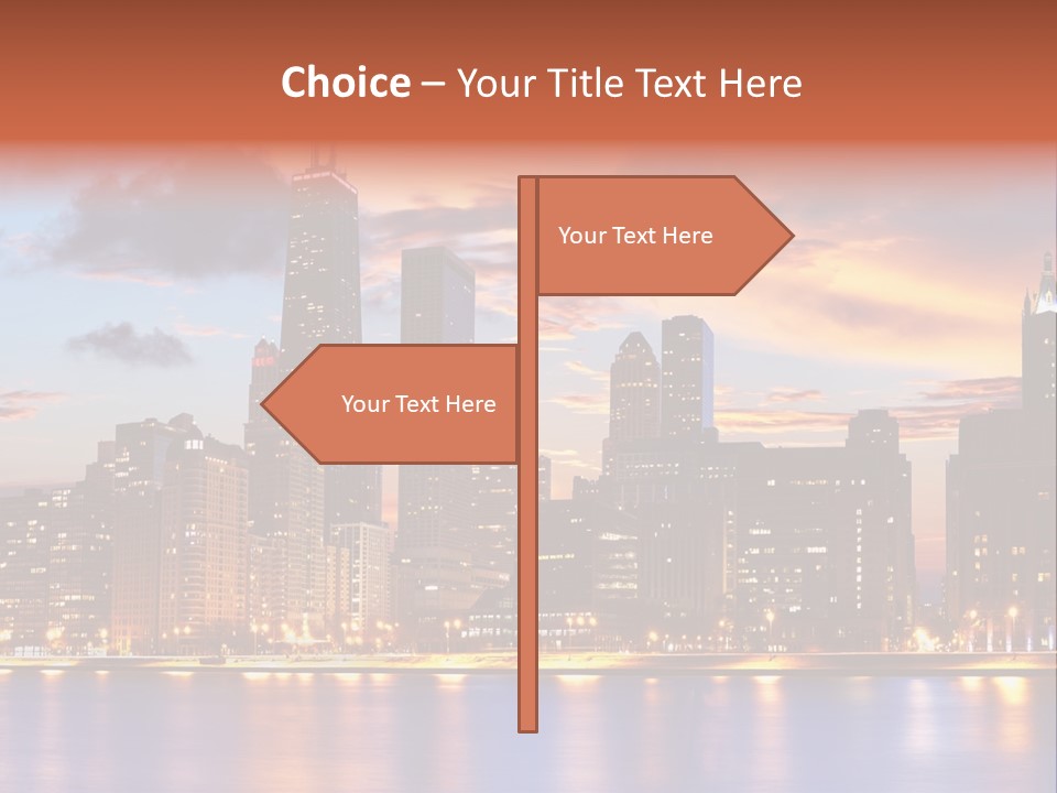 Beach City Downtown District PowerPoint Template