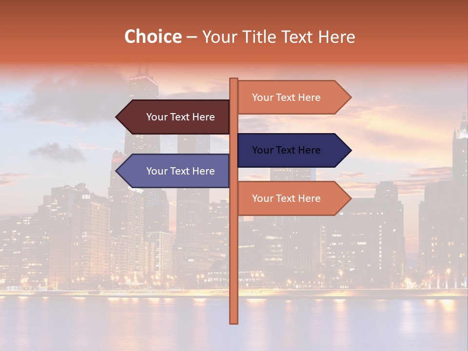 Beach City Downtown District PowerPoint Template