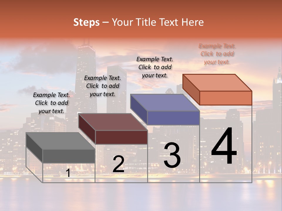 Beach City Downtown District PowerPoint Template