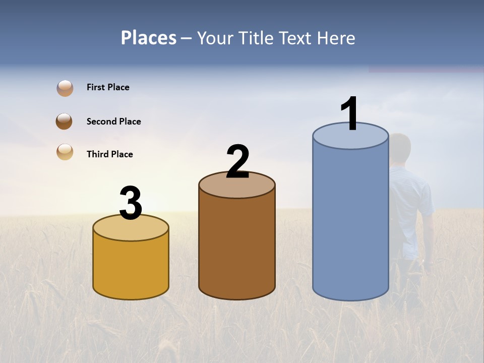 Guy Happy Orange PowerPoint Template