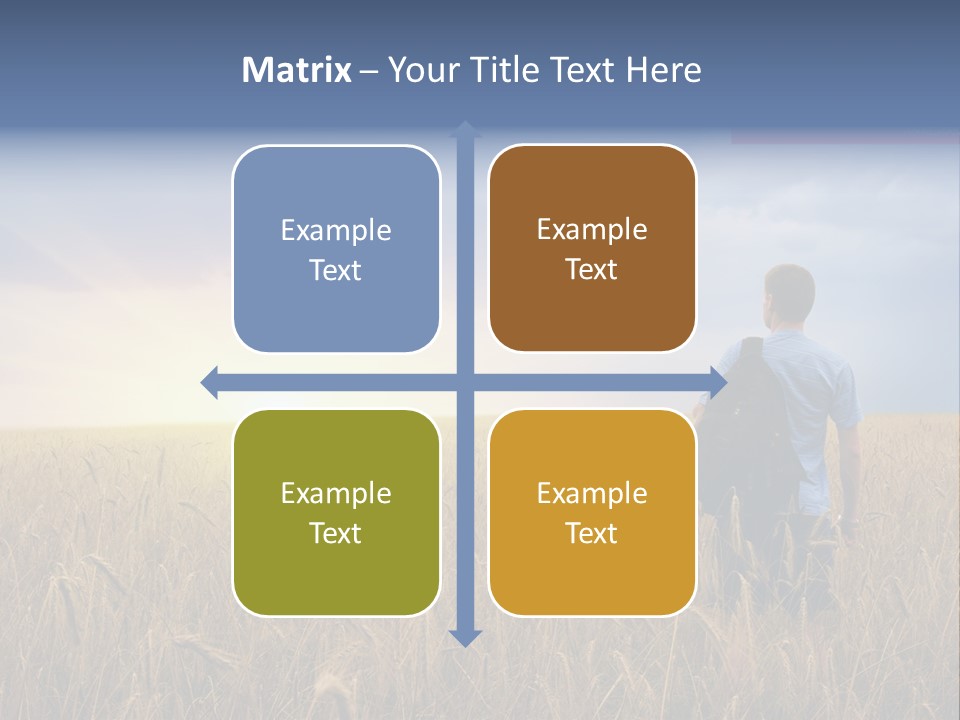 Guy Happy Orange PowerPoint Template