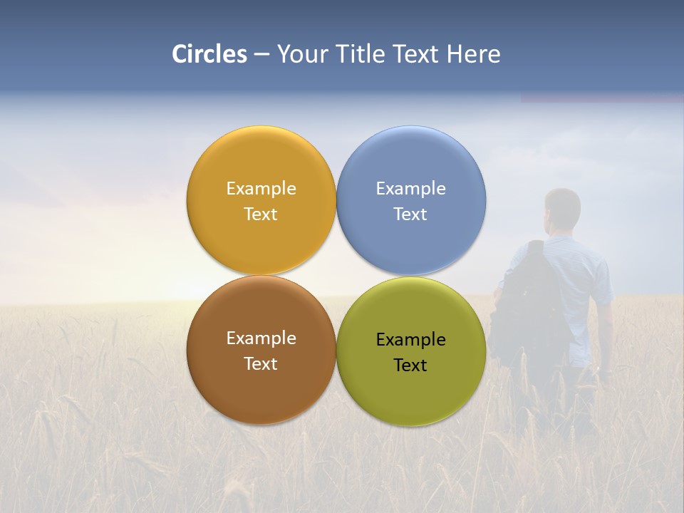 Guy Happy Orange PowerPoint Template