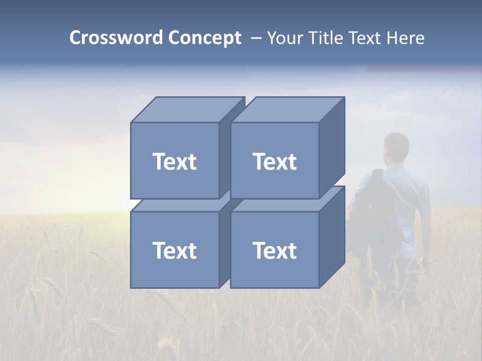 Guy Happy Orange PowerPoint Template