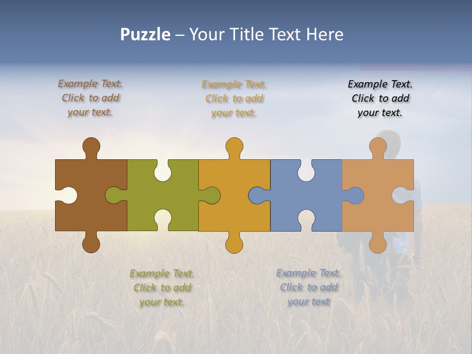 Guy Happy Orange PowerPoint Template