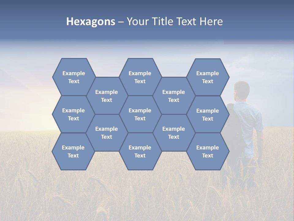 Guy Happy Orange PowerPoint Template