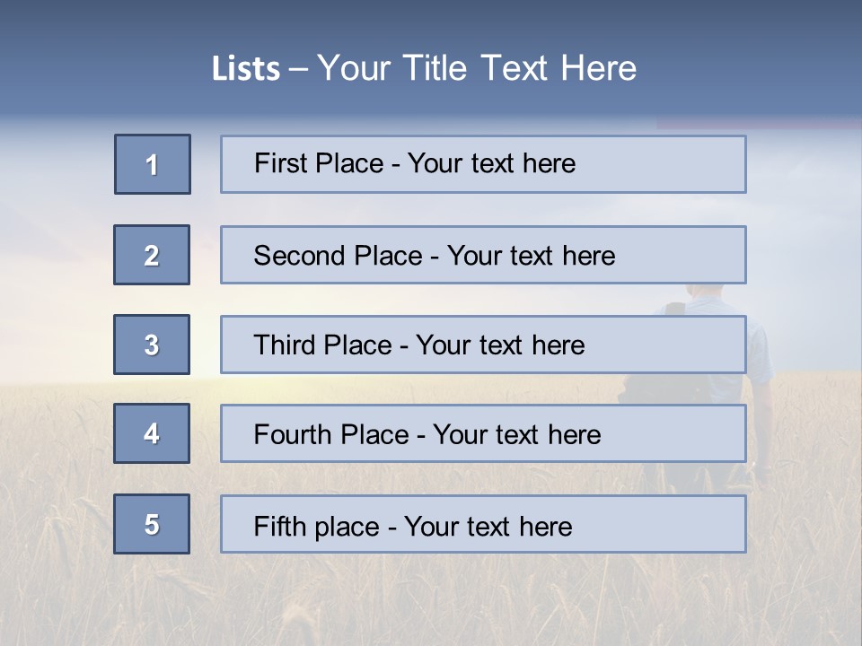 Guy Happy Orange PowerPoint Template