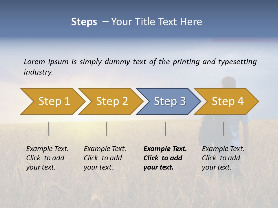 Guy Happy Orange PowerPoint Template