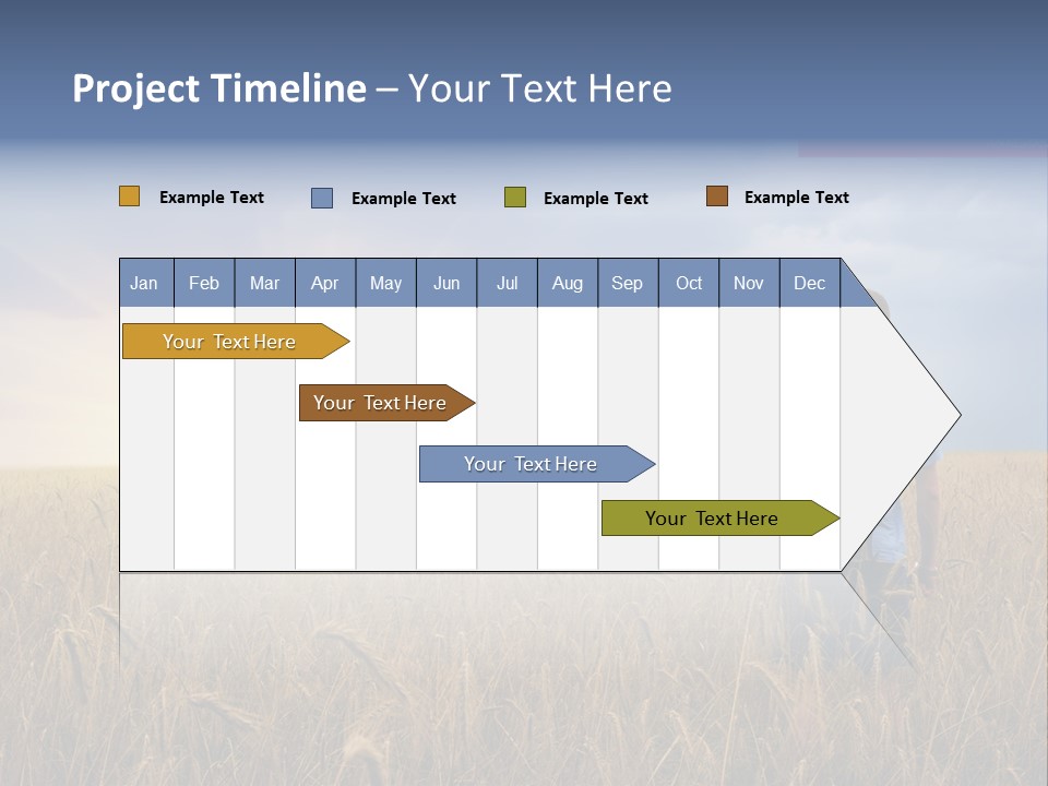 Guy Happy Orange PowerPoint Template