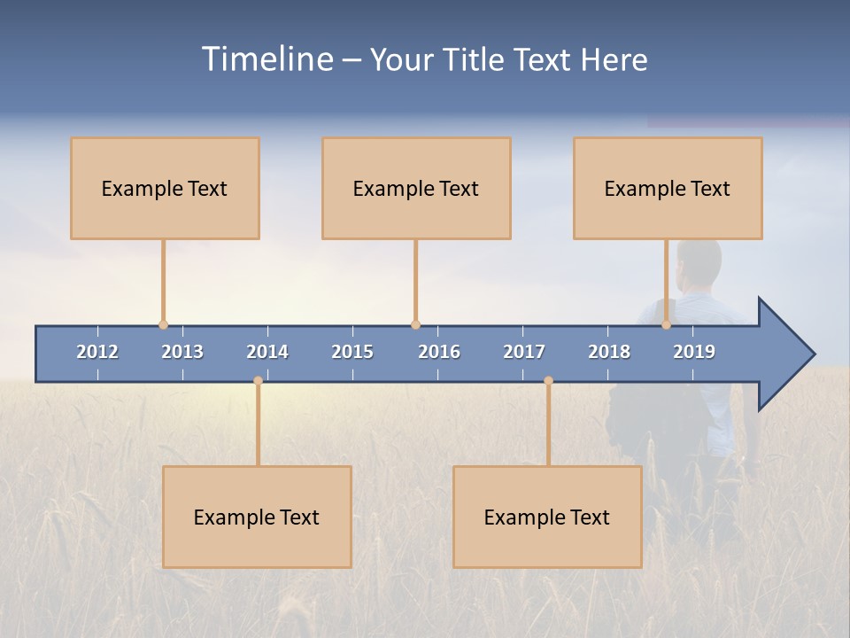 Guy Happy Orange PowerPoint Template