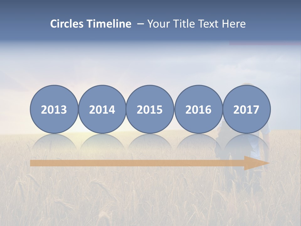 Guy Happy Orange PowerPoint Template