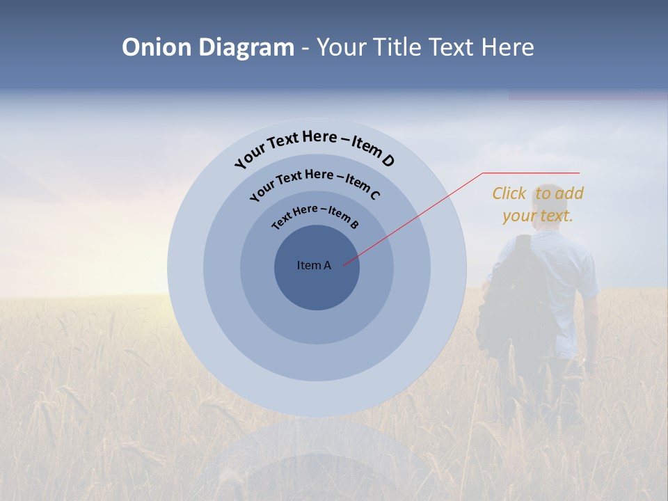 Guy Happy Orange PowerPoint Template