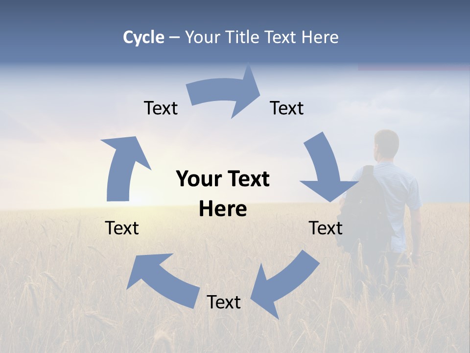 Guy Happy Orange PowerPoint Template