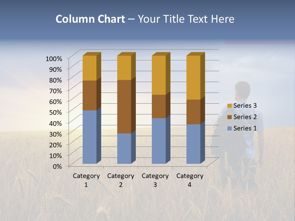 Guy Happy Orange PowerPoint Template