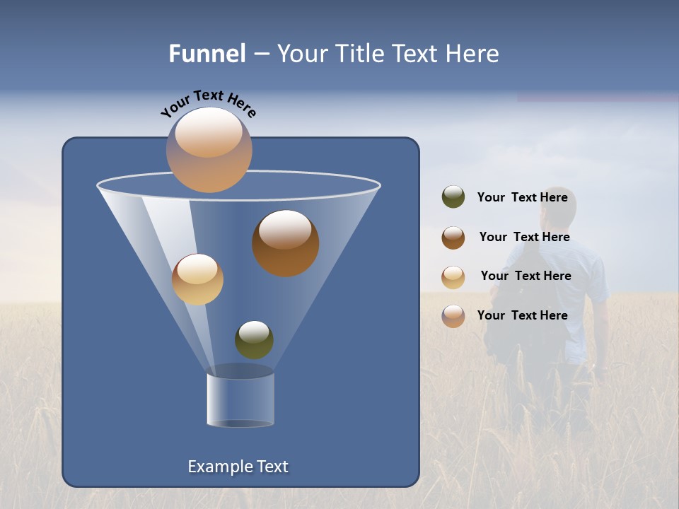 Guy Happy Orange PowerPoint Template