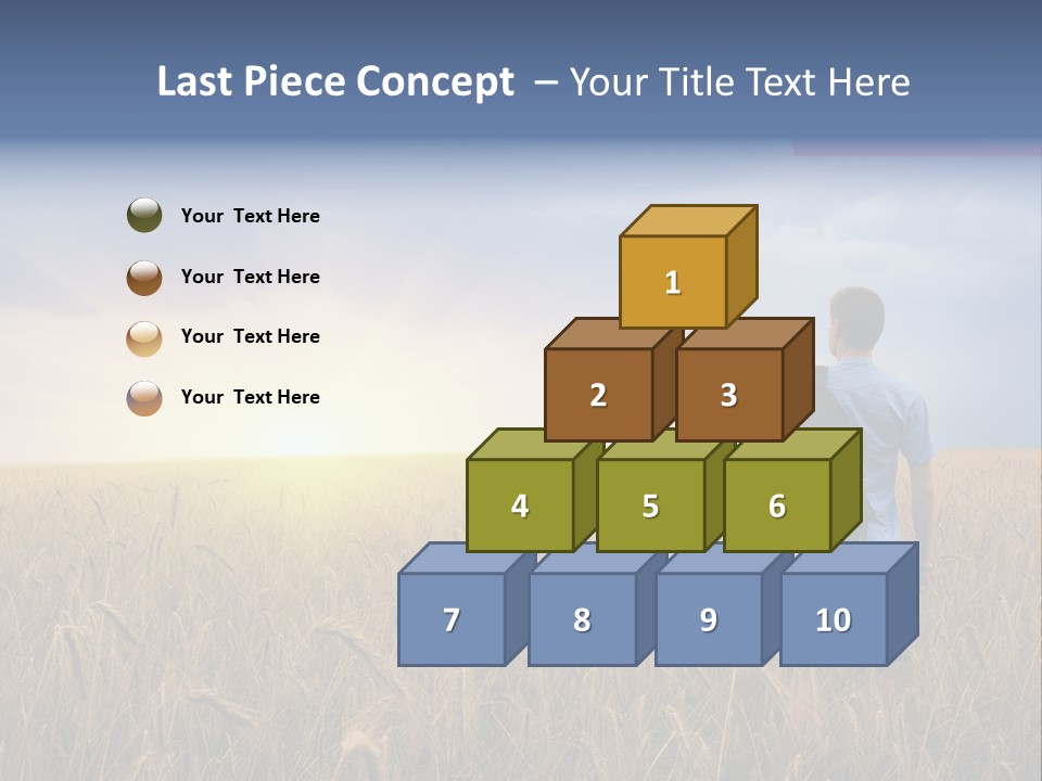 Guy Happy Orange PowerPoint Template