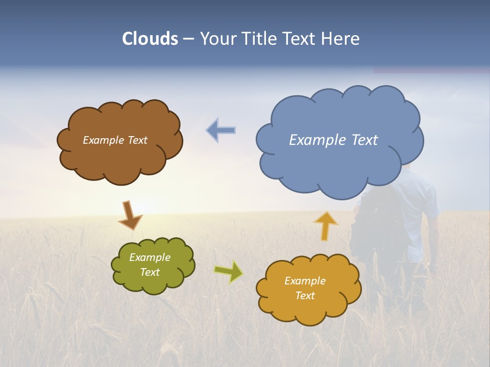Guy Happy Orange PowerPoint Template