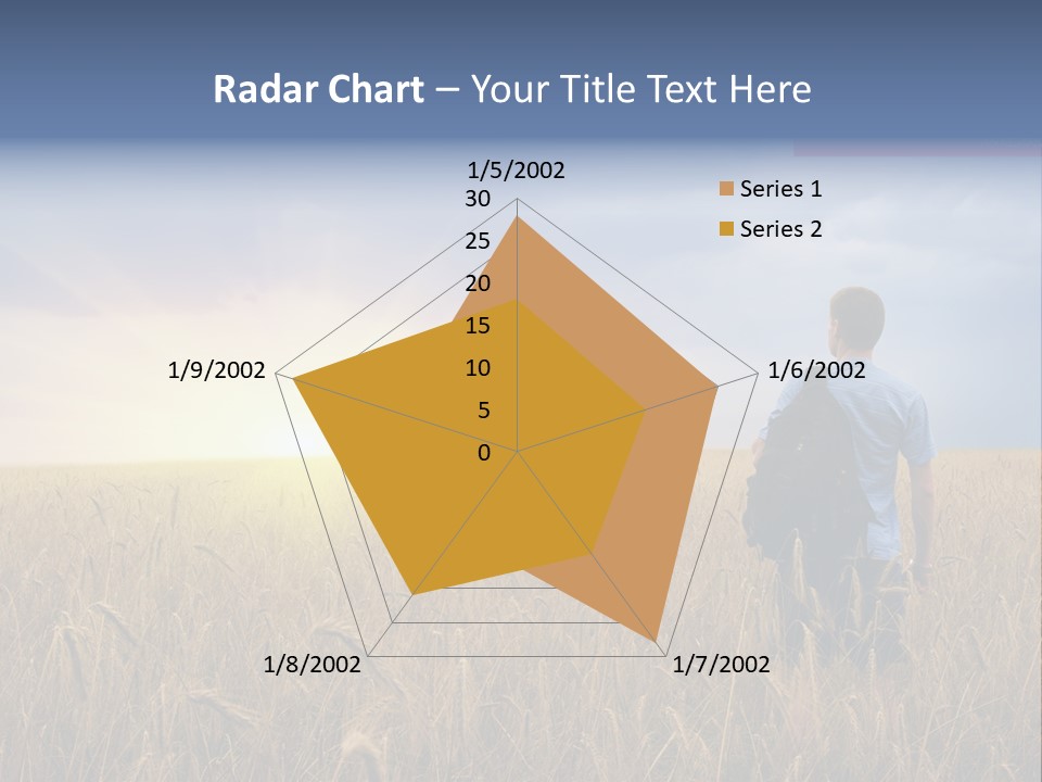 Guy Happy Orange PowerPoint Template