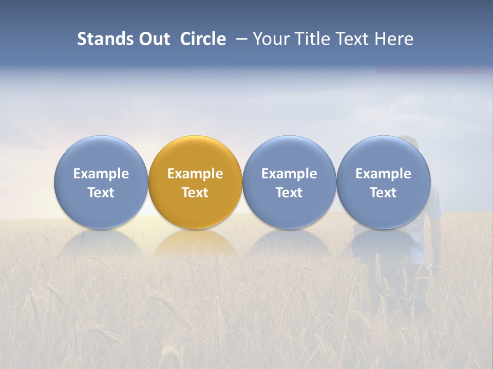 Guy Happy Orange PowerPoint Template