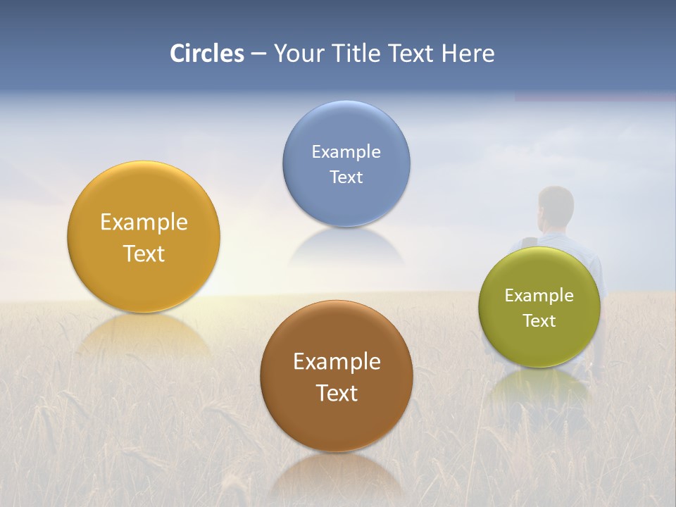 Guy Happy Orange PowerPoint Template