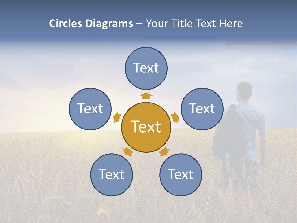 Guy Happy Orange PowerPoint Template