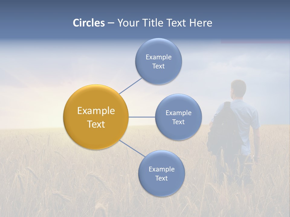 Guy Happy Orange PowerPoint Template