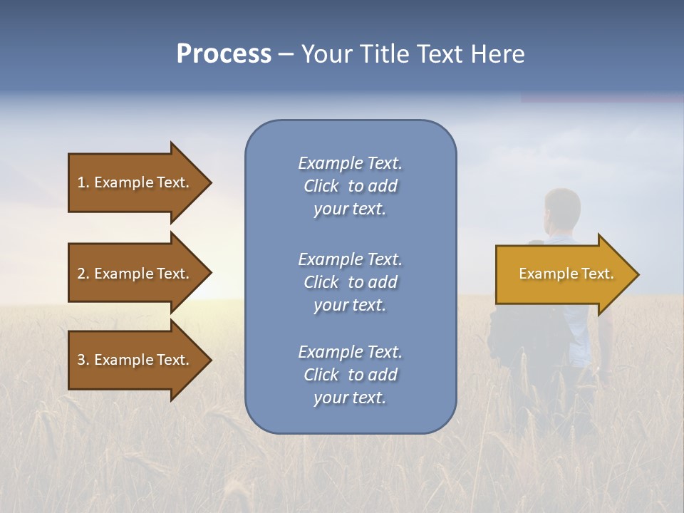 Guy Happy Orange PowerPoint Template