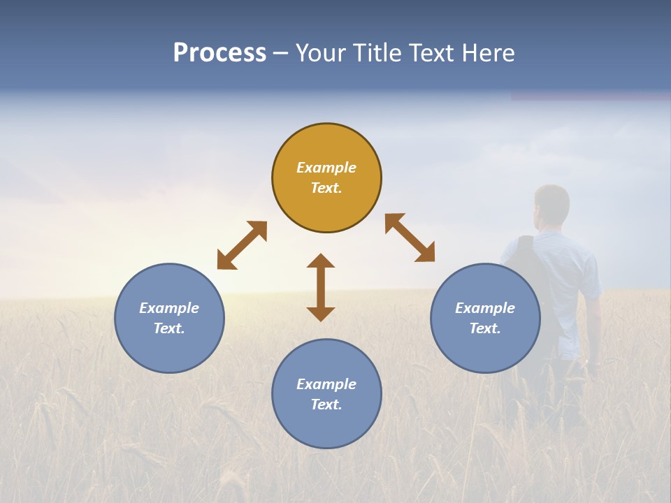 Guy Happy Orange PowerPoint Template
