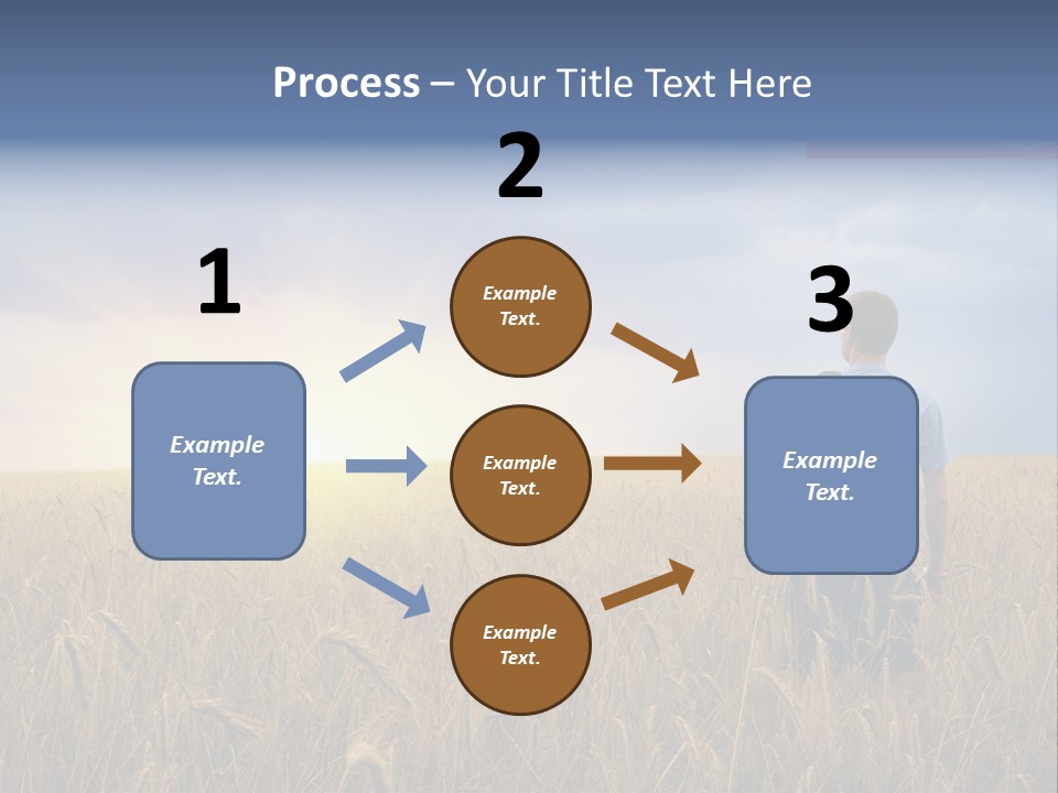 Guy Happy Orange PowerPoint Template