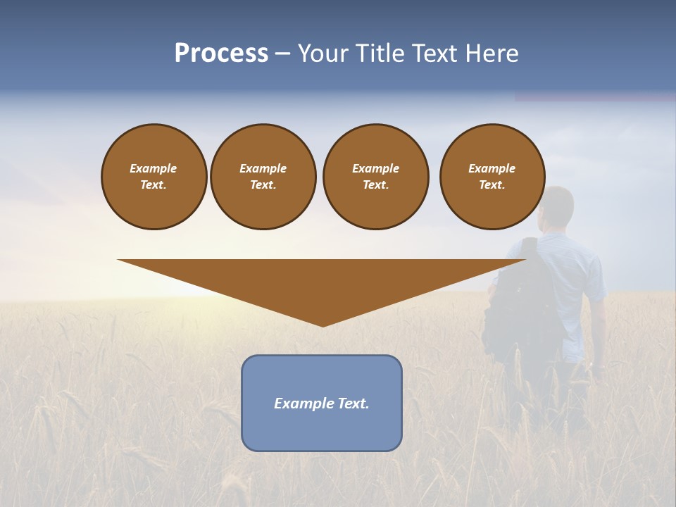 Guy Happy Orange PowerPoint Template
