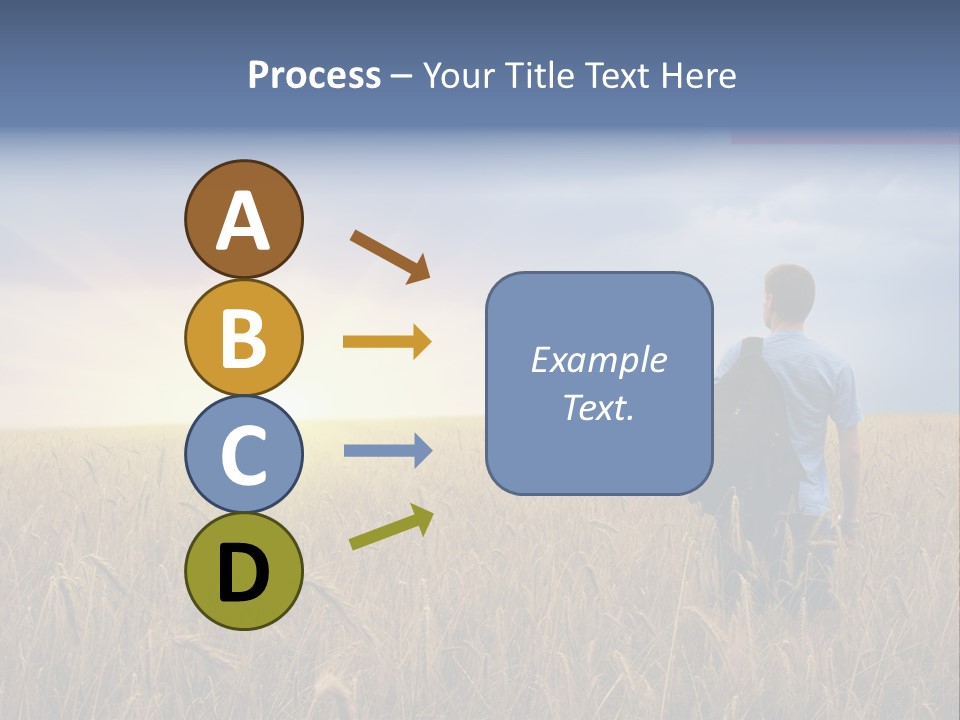 Guy Happy Orange PowerPoint Template