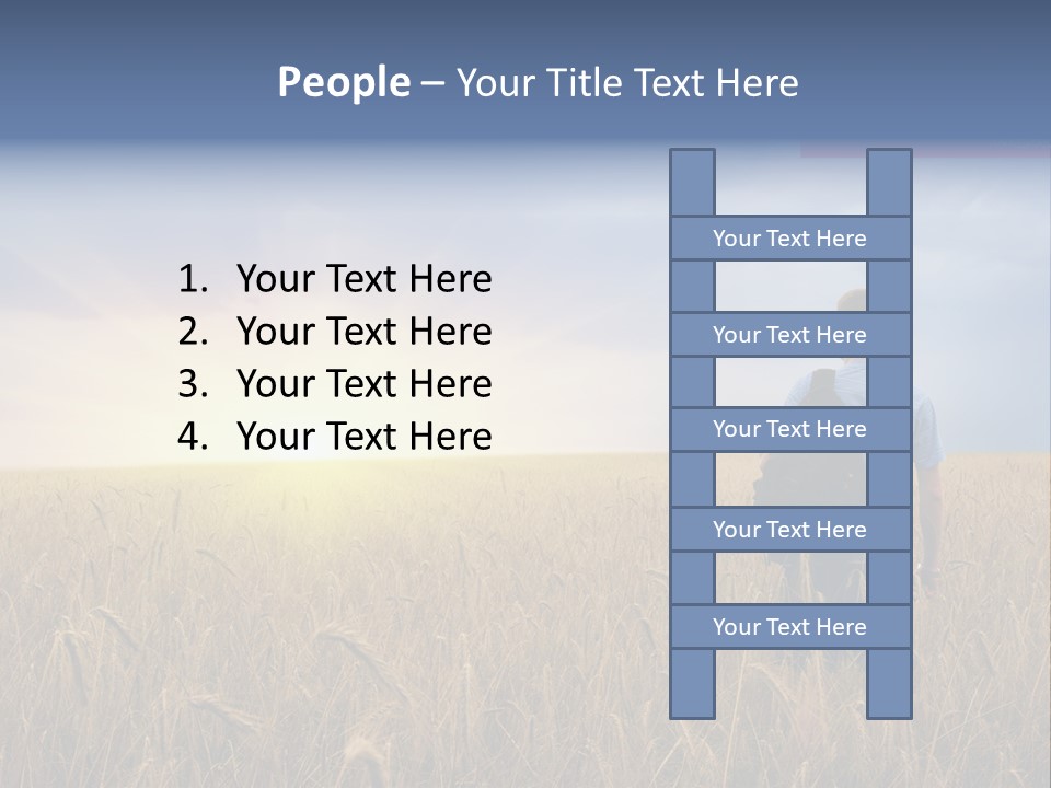Guy Happy Orange PowerPoint Template