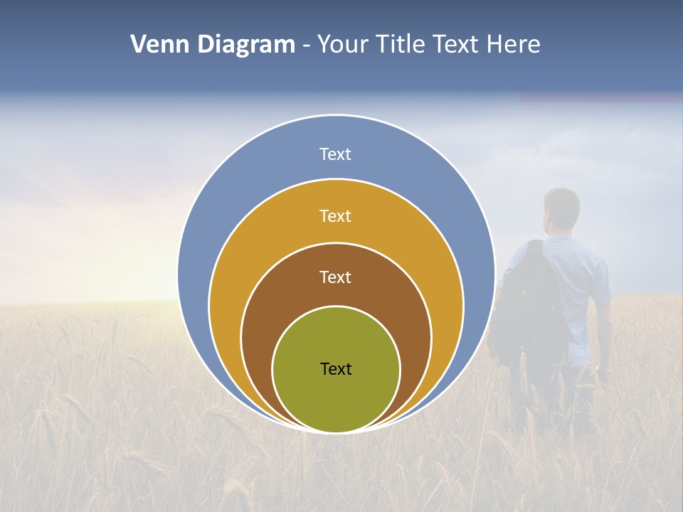 Guy Happy Orange PowerPoint Template