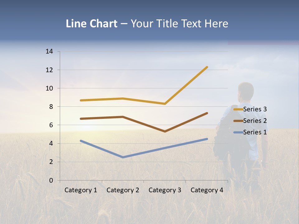 Guy Happy Orange PowerPoint Template
