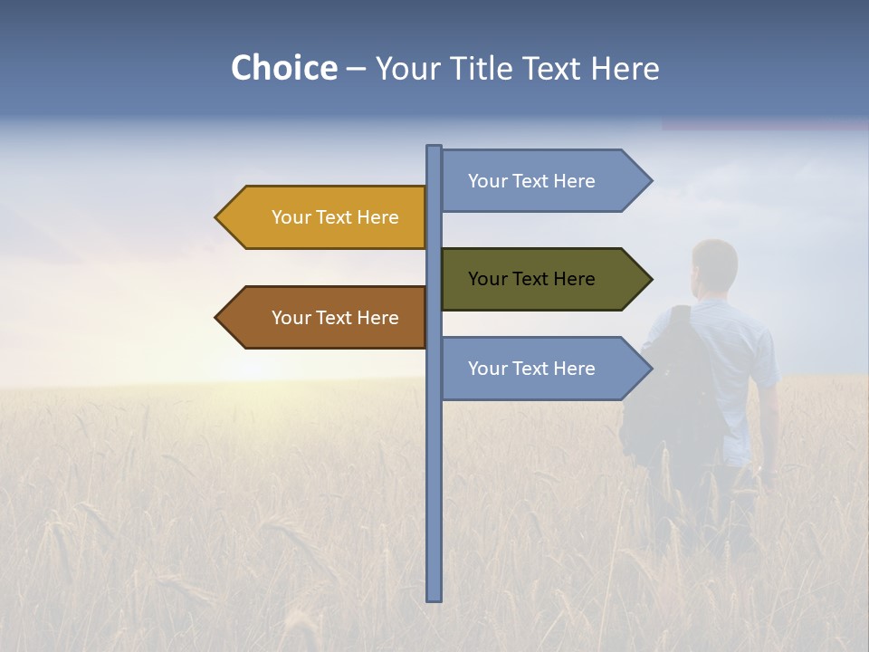 Guy Happy Orange PowerPoint Template
