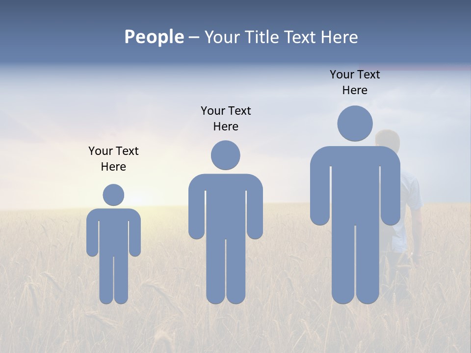 Guy Happy Orange PowerPoint Template