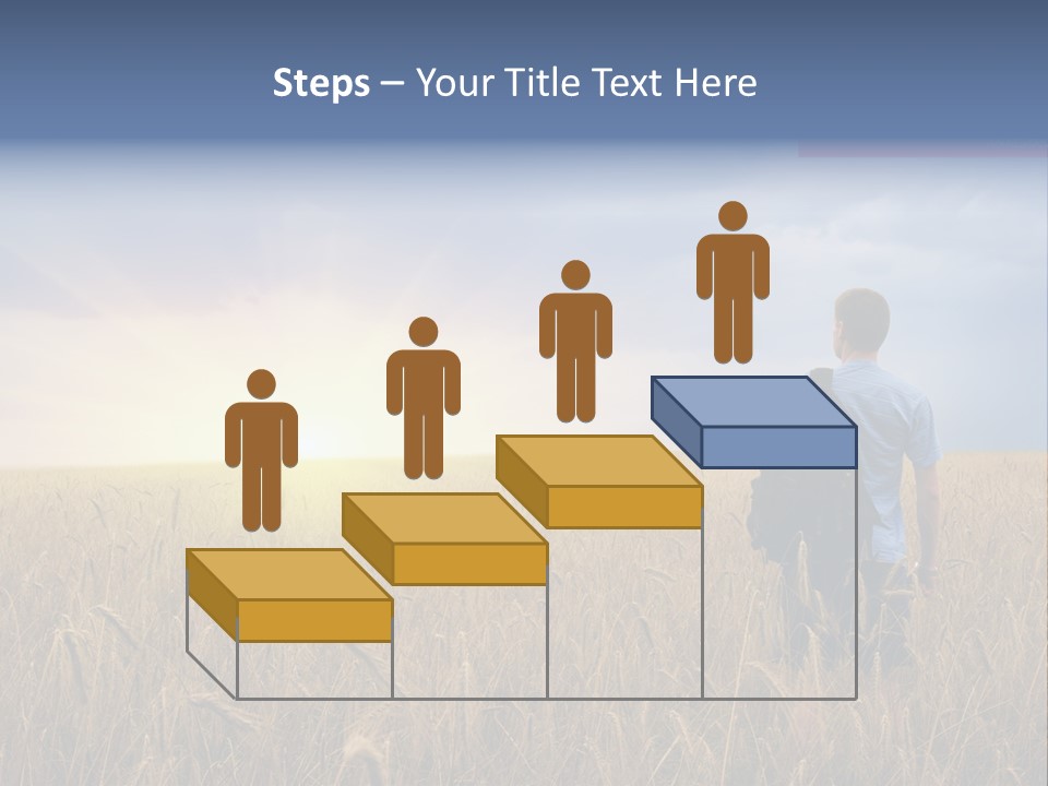 Guy Happy Orange PowerPoint Template